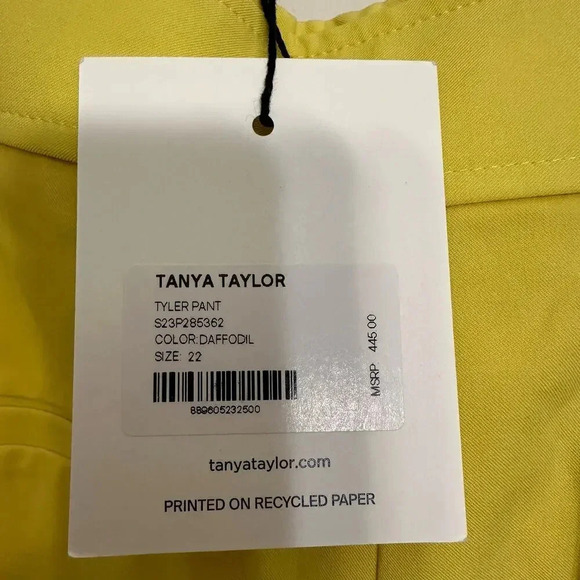 Tanya Taylor NWT’s Taylor Pleated tapered pants. Size 22 - Picture 7 of 8